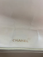 Sold-CHANEL Lambskin Medium Diana Single Chain Single Flap Bag Beige/gold