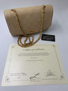 Sold-CHANEL Lambskin Medium Diana Single Chain Single Flap Bag Beige/gold