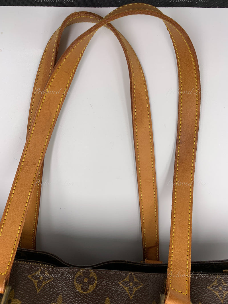 LOUIS VUITTON Monogram Cabas Mezzo Tote Bag