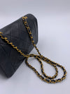 Sold-CHANEL Lambskin Small Diana Single Chain Single Flap Bag Black Gold Hardware