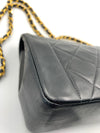 Sold-CHANEL Lambskin Small Diana Single Chain Single Flap Bag Black Gold Hardware