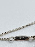 Sold-Tiffany 
Co 925 Silver Return to Tiffany Large Heart Lock with Necklace