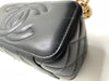 Sold-CHANEL Black Lambskin Pearl Crush Vanity Case Chain Bag Gold Hardware