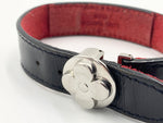 Sold-LOUIS VUITTON Black Leather Good Luck Bracelet