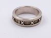 Sold-Tiffany 
Co 925 Silver Atlas Ring Size 6 3/4