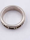 Sold-Tiffany 
Co 925 Silver Atlas Ring Size 6 3/4