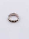 Sold-Tiffany 
Co 925 Silver Atlas Ring Size 6 3/4