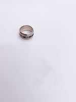 Sold-Tiffany 
Co 925 Silver Atlas Ring Size 5 1/2