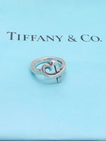 Tiffany 
Co 925 Silver Heart Ring Size 5 1/4