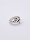 Tiffany 
Co 925 Silver Heart Ring Size 5 1/4