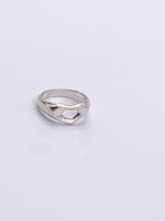 Sold-Tiffany 
Co 925 Silver Open Heart Ring Size 6