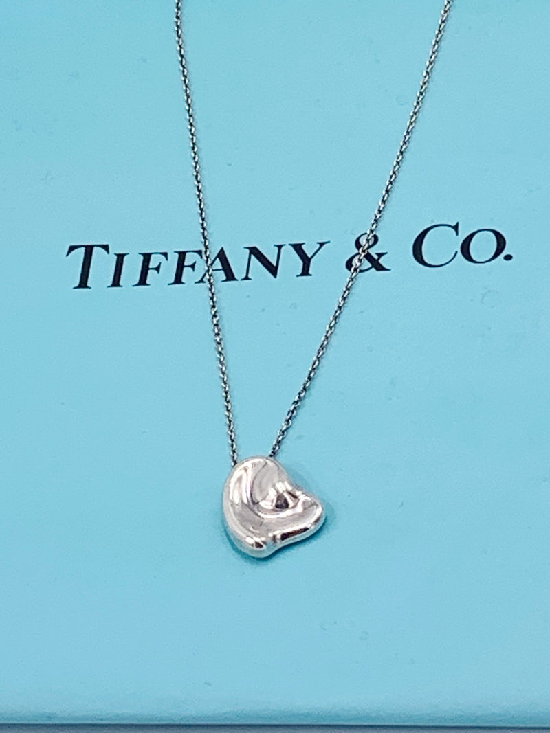 Sold-Tiffany 
Co Elsa Peretti Solid Heart Necklace