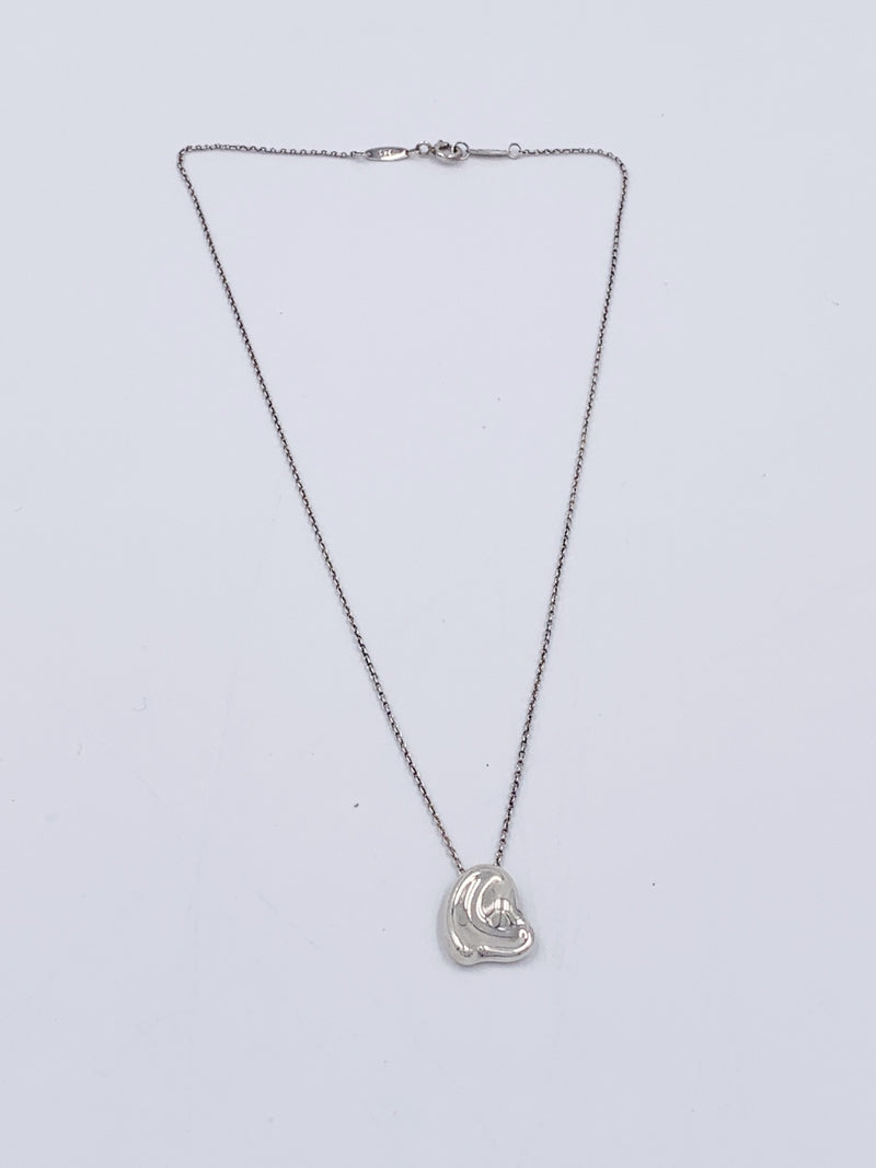 Sold-Tiffany 
Co Elsa Peretti Solid Heart Necklace