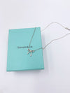 Sold-Tiffany 
Co Sterling Silver 925 Bow Pendant Necklace