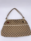 Sold-GUCCI GG Brown Shoulder Bag