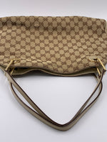 Sold-GUCCI GG Brown Shoulder Bag