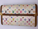 Louis Vuitton Multicolor White Long Wallet