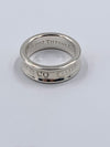 Sold-Tiffany 
Co 925 Silver 1837 Medium Ring Size 6 1/4 (6.25)