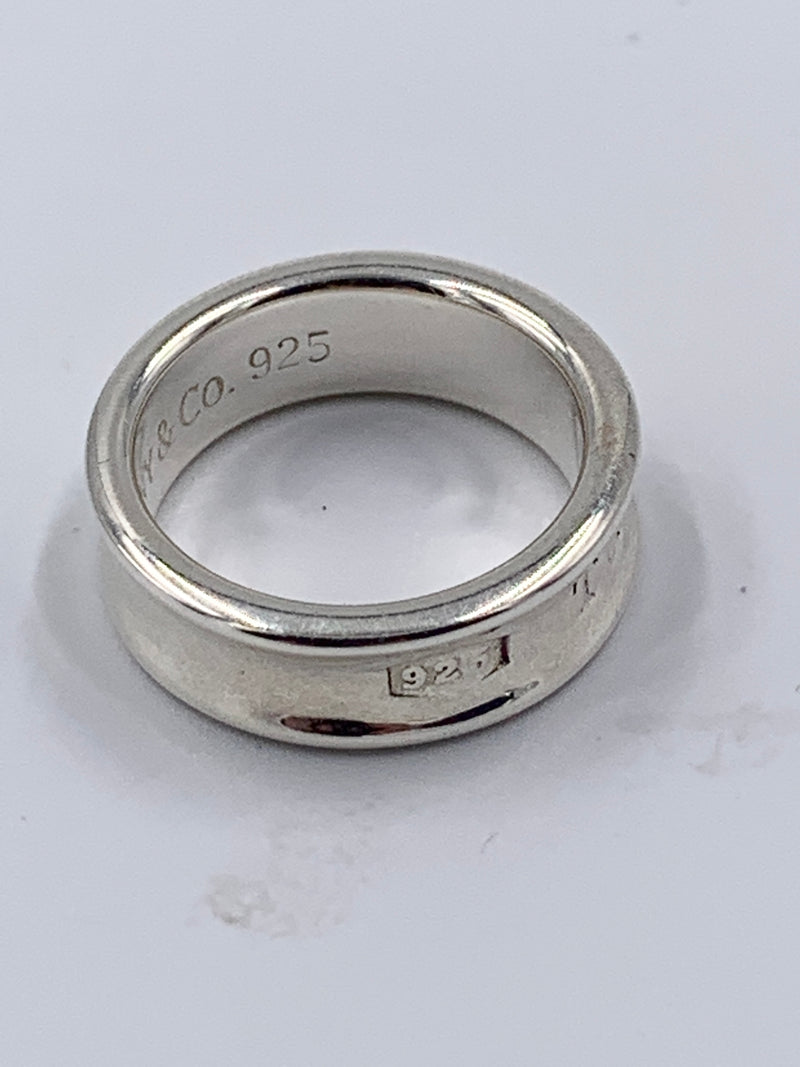 Sold-Tiffany 
Co 925 Silver 1837 Medium Ring Size 6 1/4 (6.25)