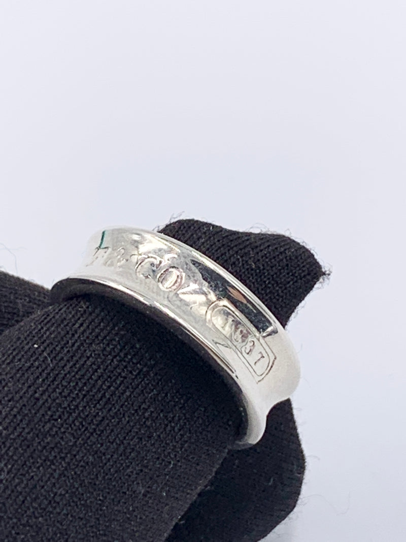 Sold-Tiffany 
Co 925 Silver 1837 Medium Ring Size 6 1/4 (6.25)