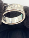 Sold-Tiffany 
Co 925 Silver 1837 Medium Ring Size 6 1/4 (6.25)