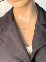 Sold-Tiffany 
Co 925 Silver Paloma Picasso Scribble Necklace