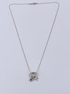 Tiffany 
Co 925 Silver Vintage Bow Ribbon Necklace