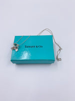 Tiffany 
Co 925 Silver Vintage Bow Ribbon Necklace