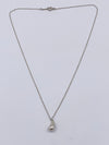 Sold-Tiffany 
Co 925 Silver Elsa Peretti 12mm Tear Drop Pendant Necklace