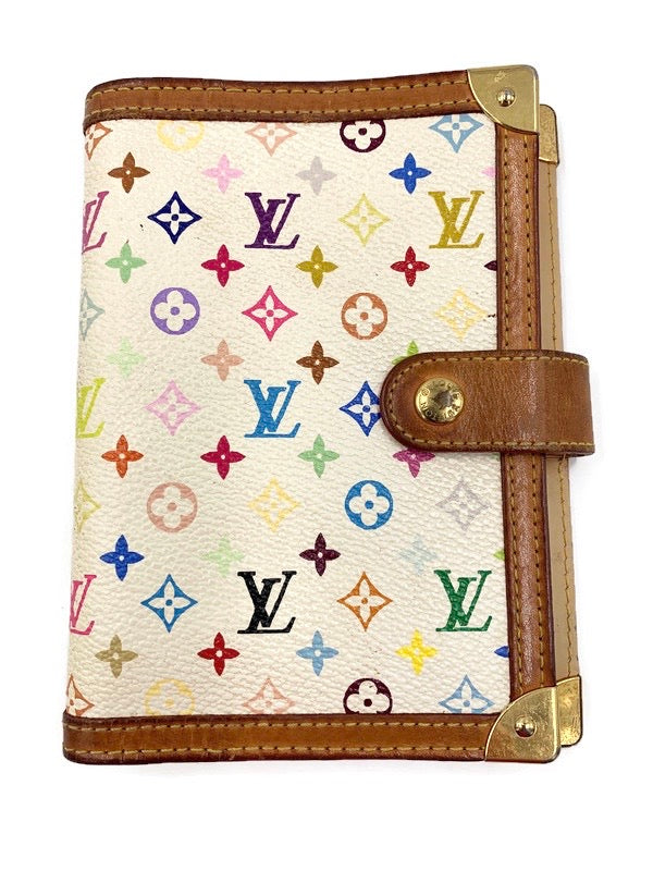 Sold-Louis Vuitton Multicolor White Agenda PM