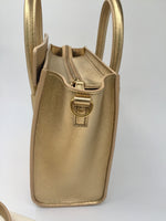 Sold-CELINE Nano Luggage Bag - Gold