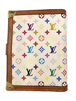 Sold-Louis Vuitton Multicolor White Agenda PM