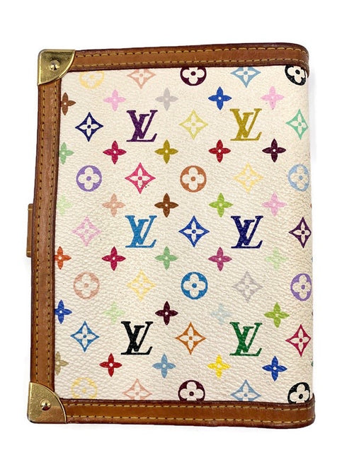 Sold-Louis Vuitton Multicolor White Agenda PM