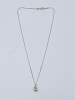 Sold-Tiffany 
Co 925 Silver Elsa Peretti 12mm Teardrop Pendant Necklace