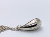 Sold-Tiffany 
Co 925 Silver Elsa Peretti 12mm Teardrop Pendant Necklace