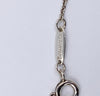 Sold-Tiffany 
Co 925 Silver Elsa Peretti 12mm Teardrop Pendant Necklace