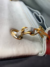 Sold-CHANEL Classic Lambskin Chain Mini Square Flap Bag Light Grey Gold Hardware