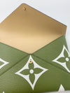 Sold-LOUIS VUITTON Monogram Giant Kirigami Khaki Green Pouch