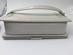 Sold-CHANEL Glazed Iridescent Calfskin Reverso Boy Bag large - pearl