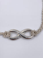 Tiffany 
Co 925 Silver Infinity Pendant Bracelet