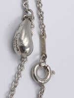 Tiffany 
Co 925 Silver Elsa Peretti Triple Teardrop Pendant Bracelet