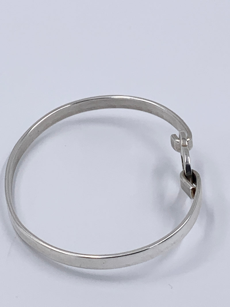 Tiffany 
Co Silver 925 Open Heart Hook Bangle