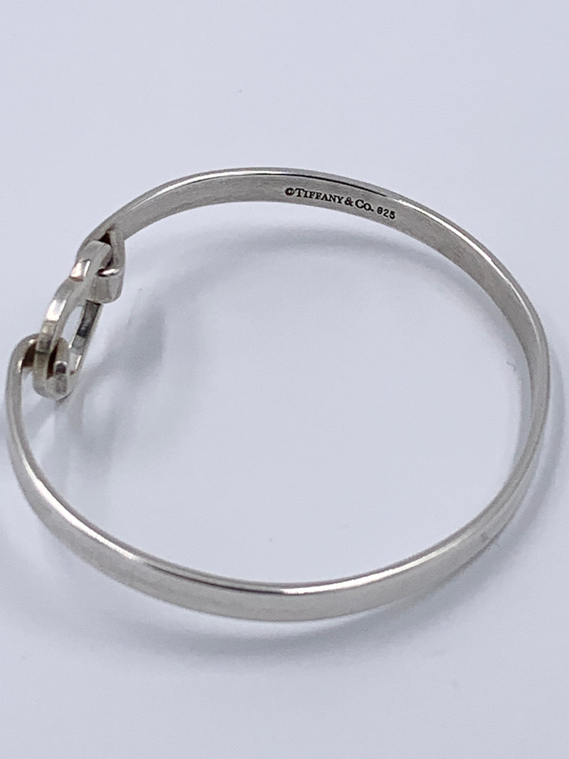 Tiffany 
Co Silver 925 Open Heart Hook Bangle