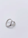 Tiffany 
Co 925 Silver Elsa Peretti Open Heart Ring Size 6