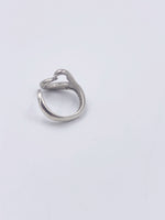 Tiffany 
Co 925 Silver Elsa Peretti Open Heart Ring Size 6