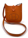 HERMES Orange Epsom Mini Evelyne TPM Crossbody Bag