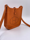 HERMES Orange Epsom Mini Evelyne TPM Crossbody Bag