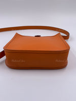 HERMES Orange Epsom Mini Evelyne TPM Crossbody Bag