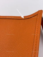 HERMES Orange Epsom Mini Evelyne TPM Crossbody Bag