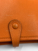 HERMES Orange Epsom Mini Evelyne TPM Crossbody Bag